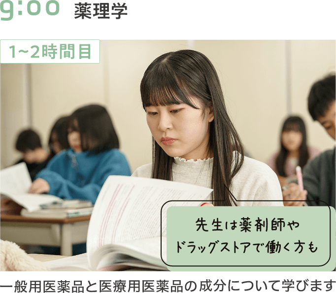 9:00 薬理学