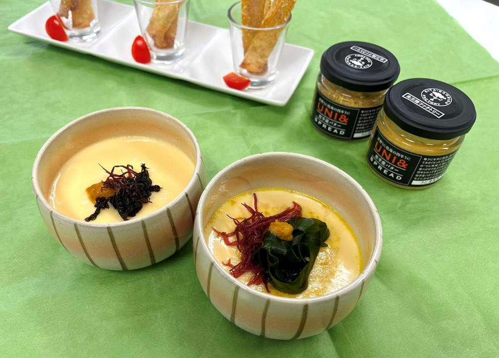 うにバター茶碗蒸し